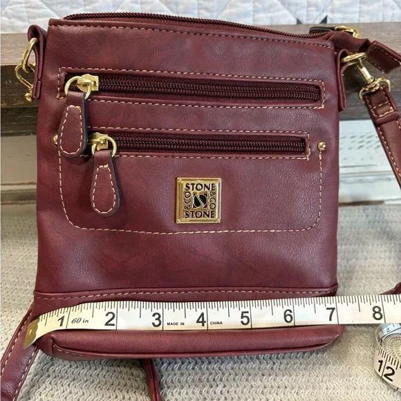 Stone & Co. Wine Crossbody Bag - Picture 4 of 5